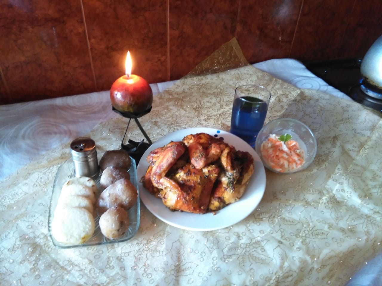 Pollo al horno y algo mas
