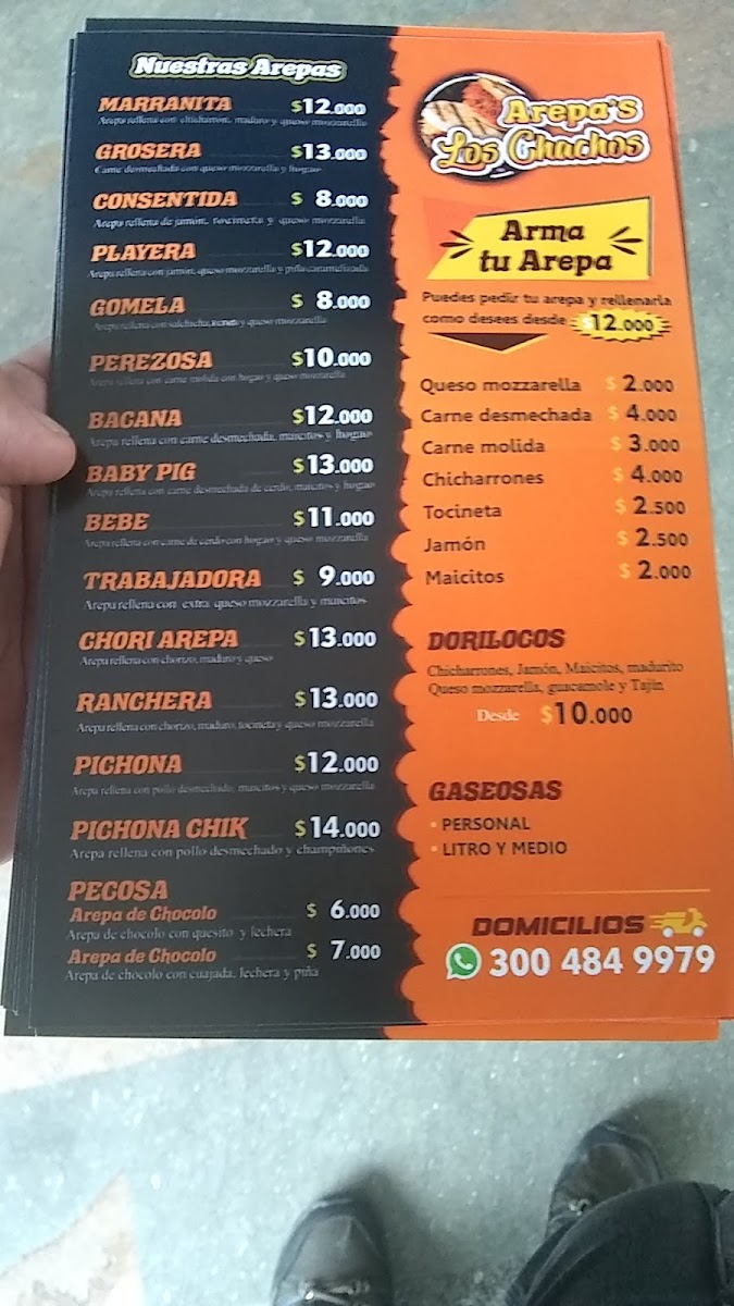 Arepas rellenas los chachos