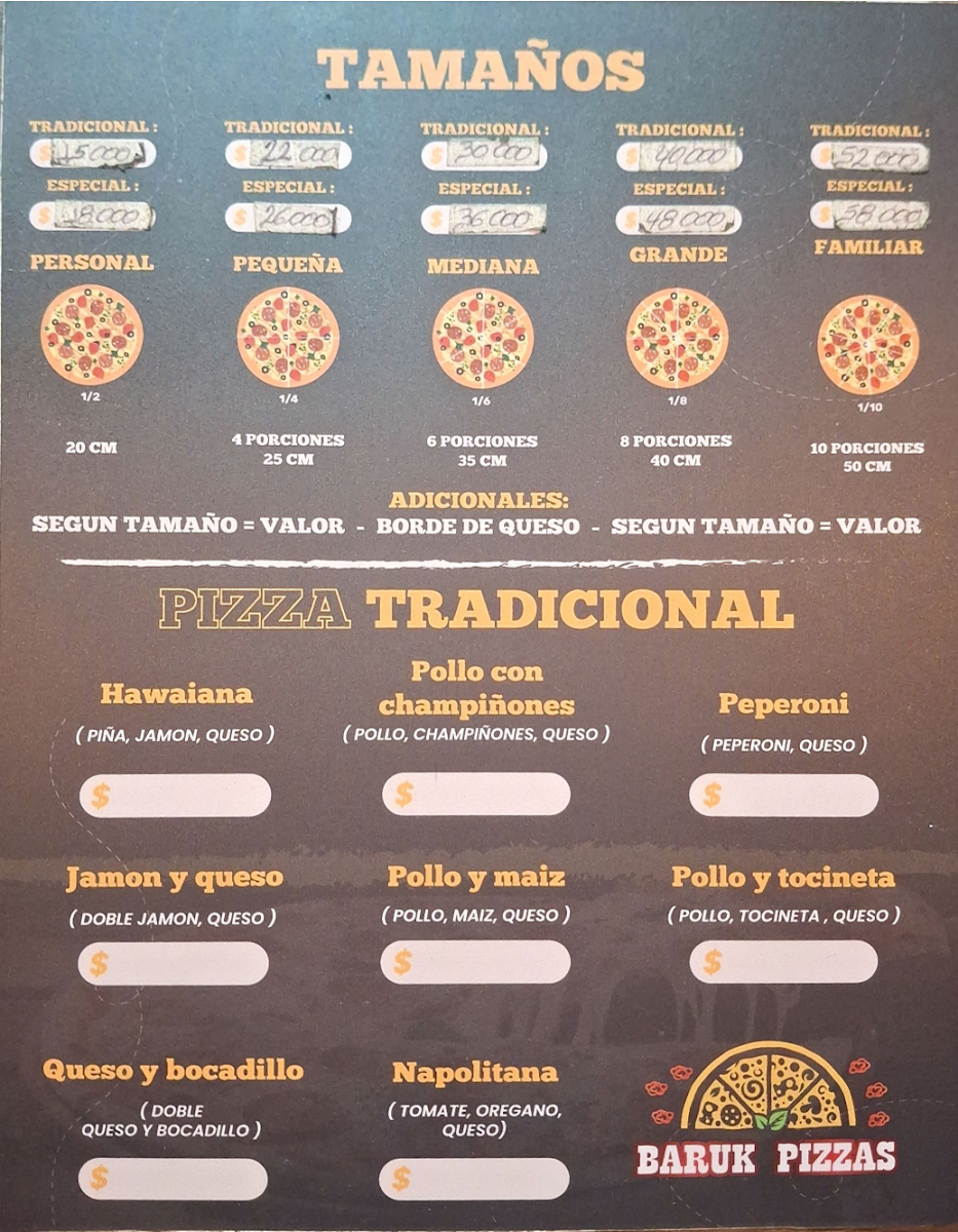 Baruk pizzas