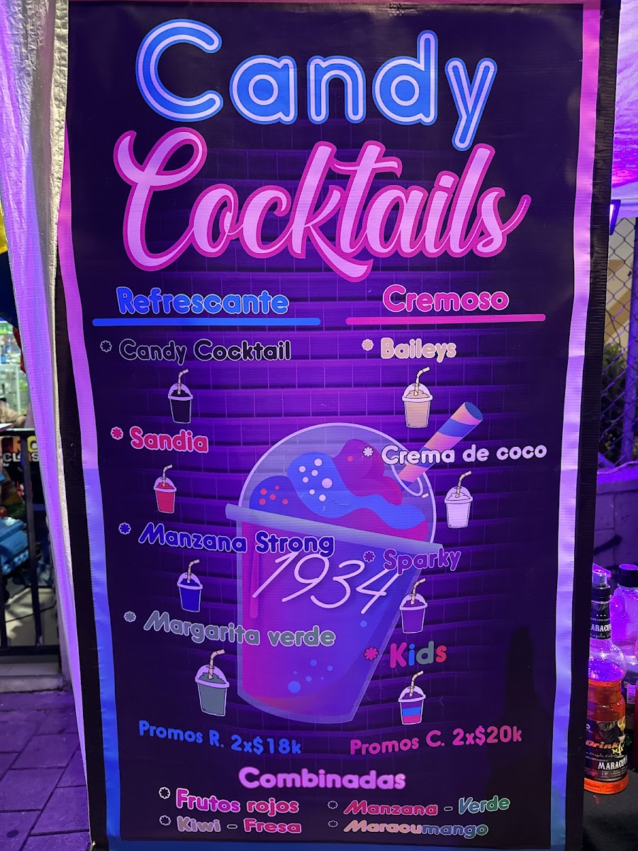 Candy cocktails 1934