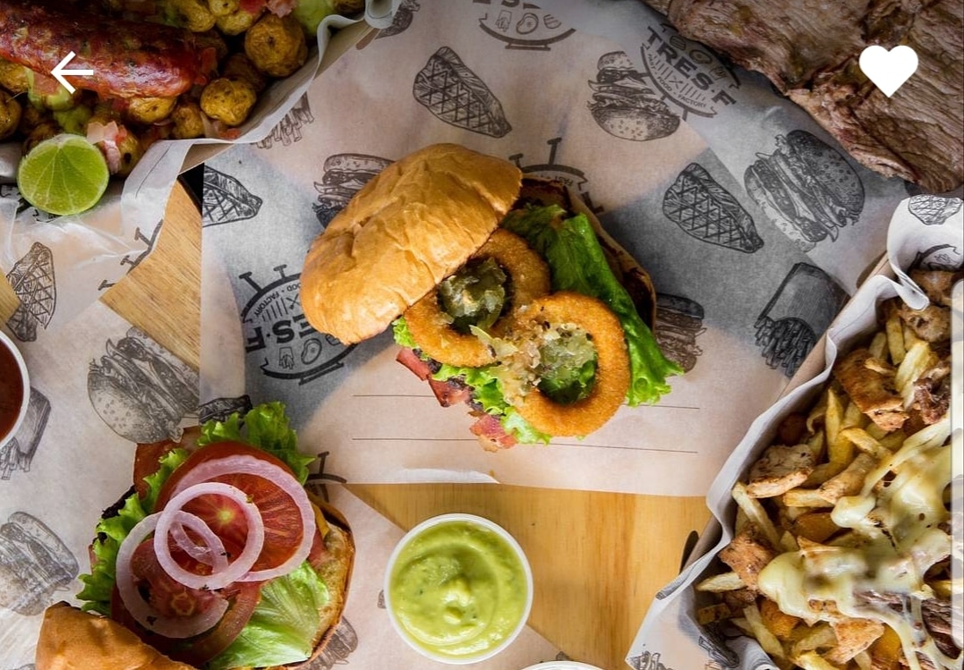 Tres F - Fast Food Factory - hamburguesas - papas - patacones