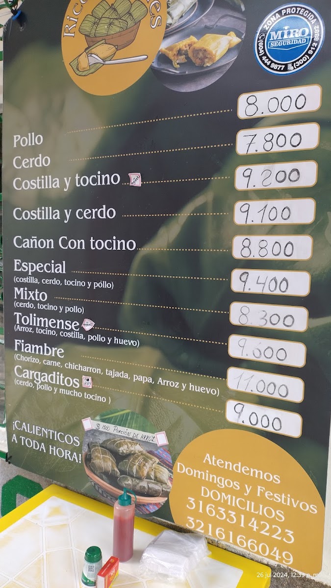Tamales y Fiambres de Darío