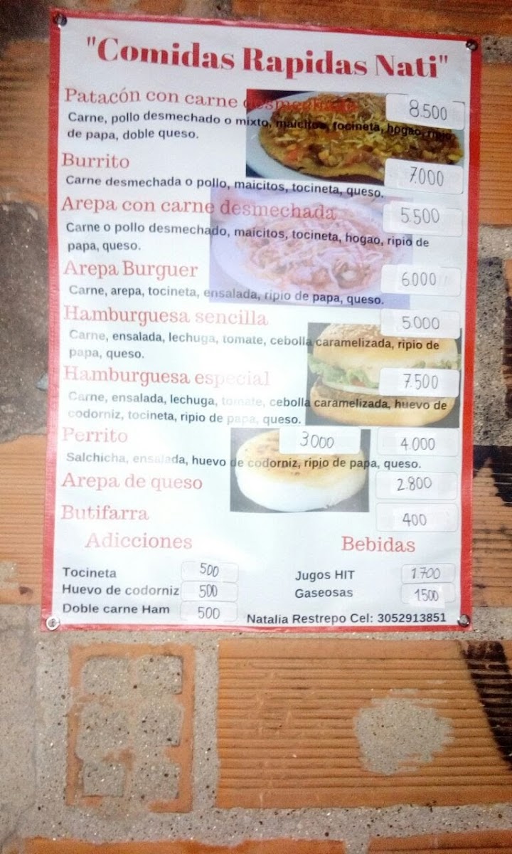 Comidas rapidas Nati