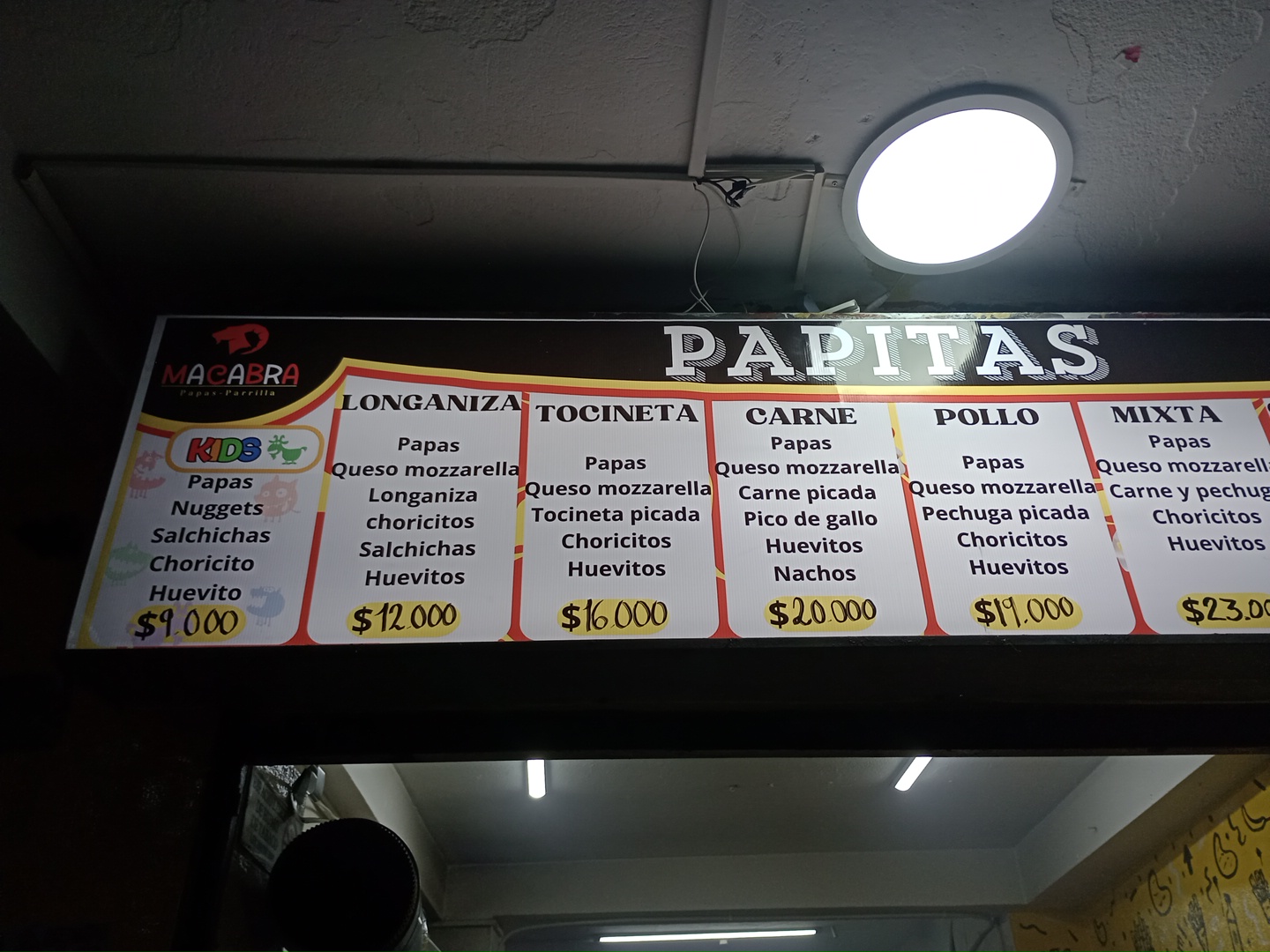 MACABRA Papas & Parrilla