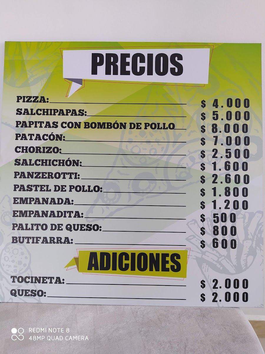 Pizzas papas y patacones