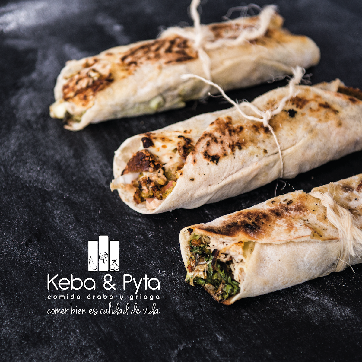 Keba Y Pyta Comida Rápida Árabe Y Griega