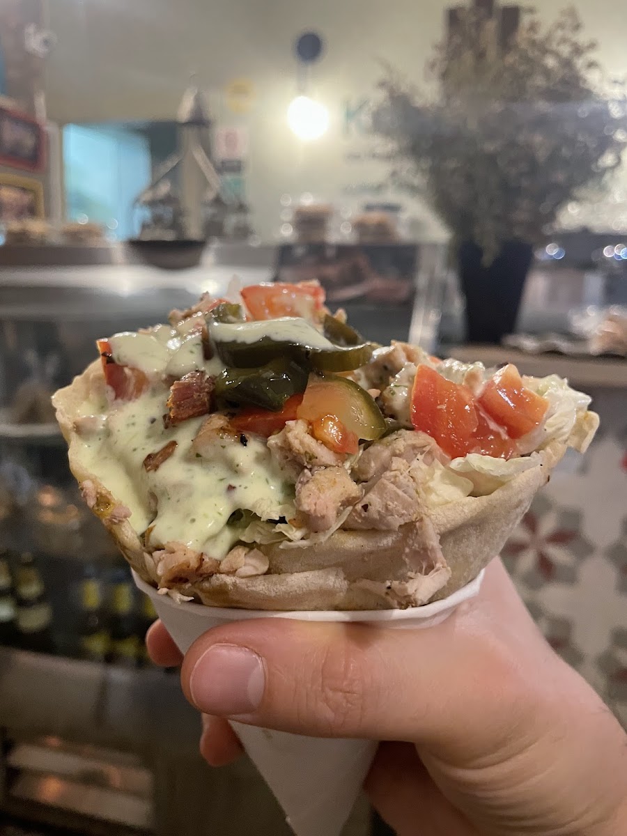 Keba Y Pyta Comida Rápida Árabe Y Griega