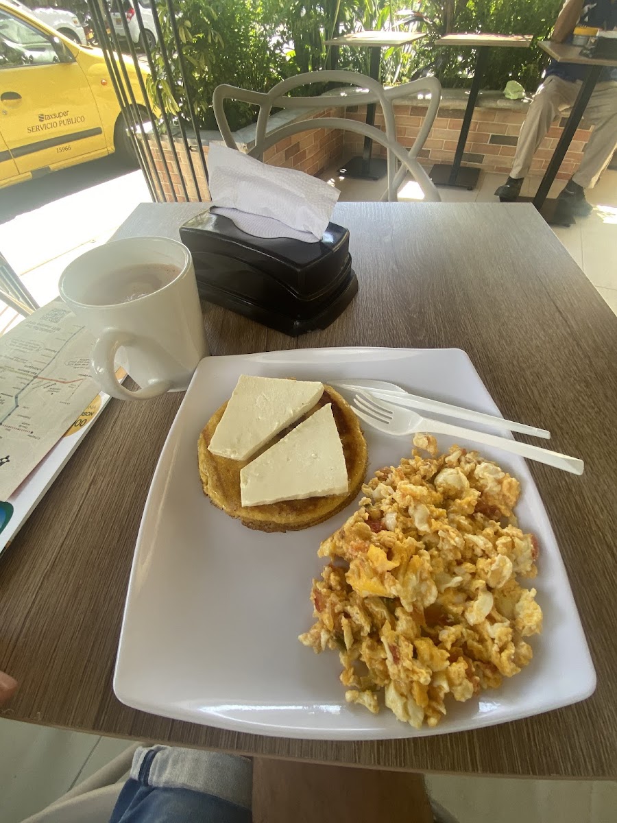 Famosa arepa de chócolo
