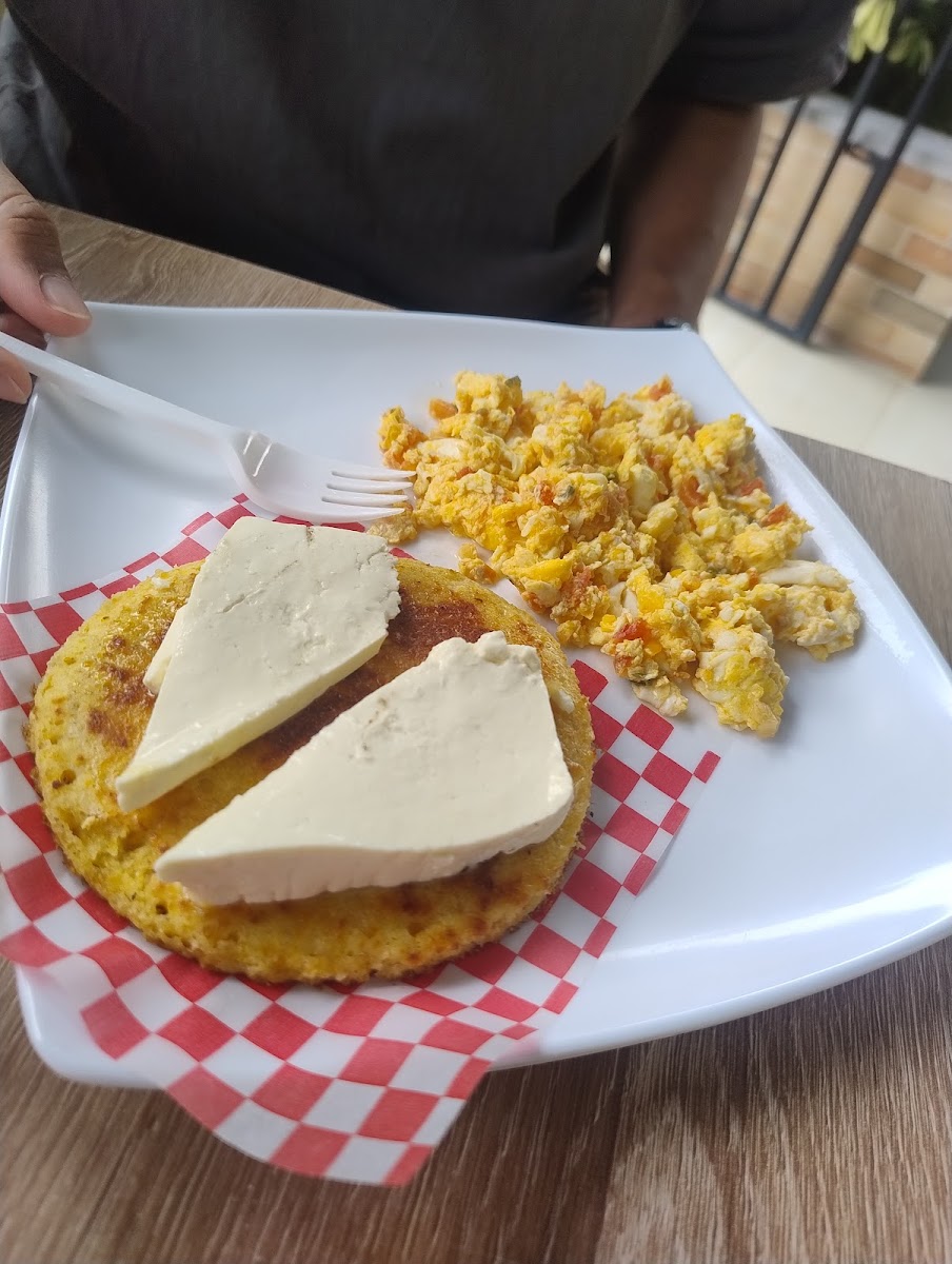 Famosa arepa de chócolo