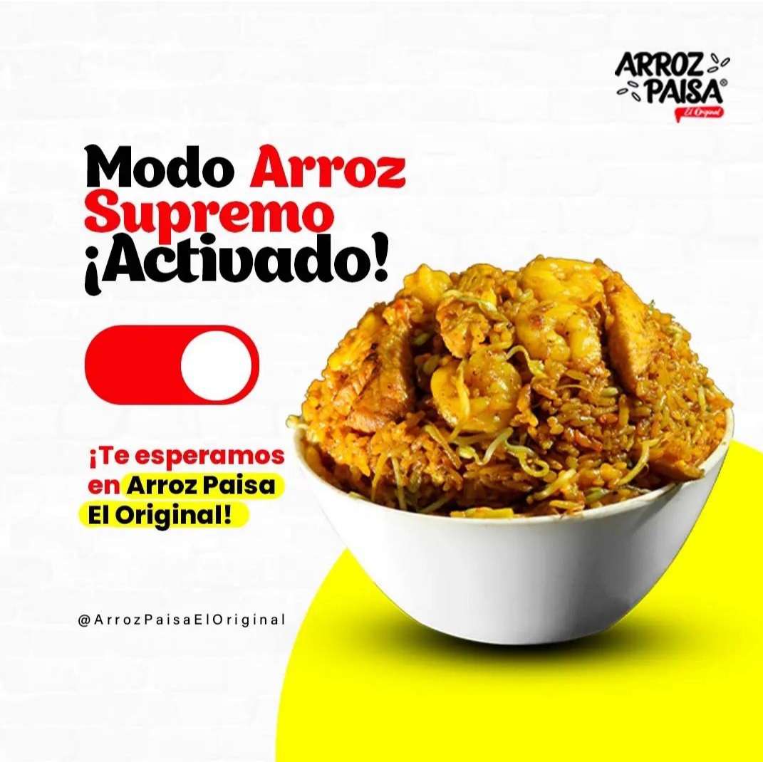 Arroz Paisa El Original El Porvenir