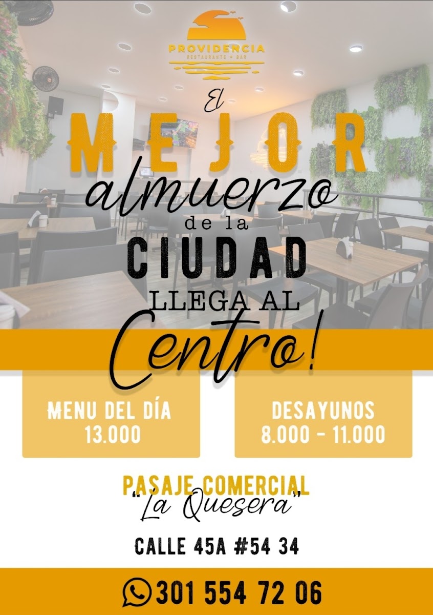 Providencia Restaurante + Bar Centro