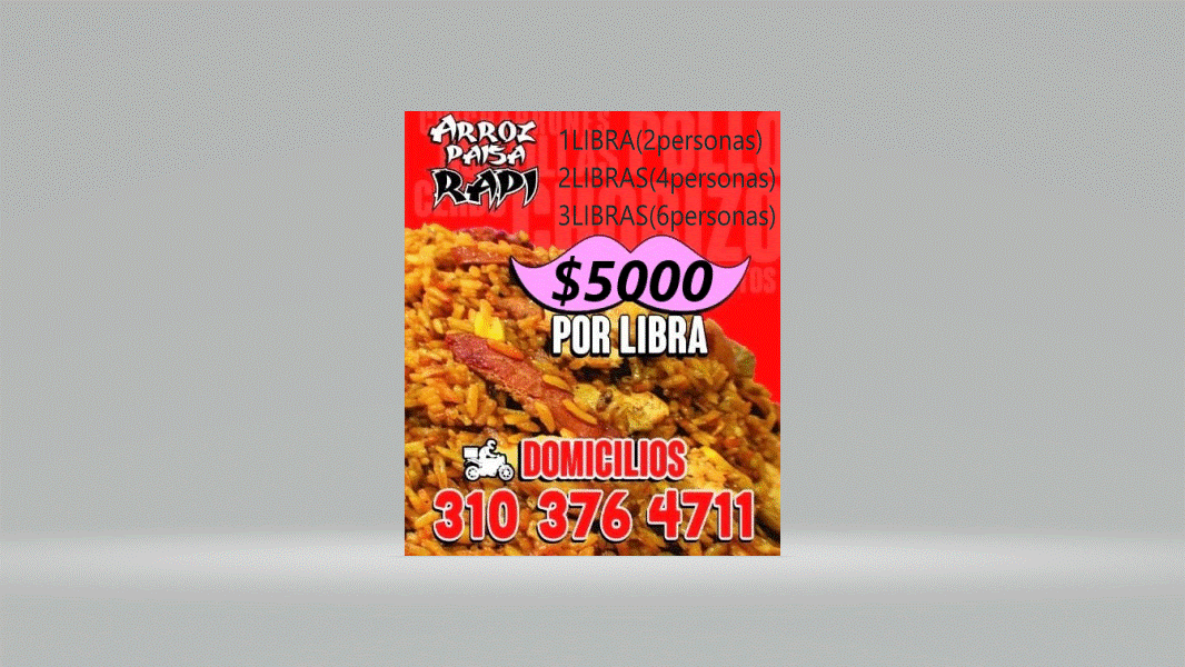 Arroz paisa manrique