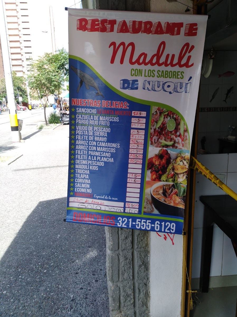 Restaurante Madulí con sabor a Nuqui