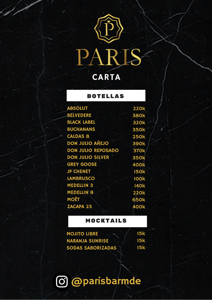 Paris bar mde