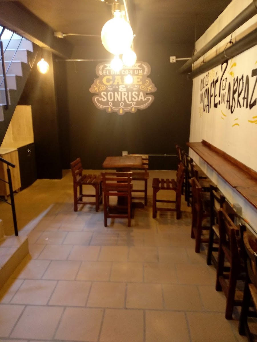 Molido café y pan