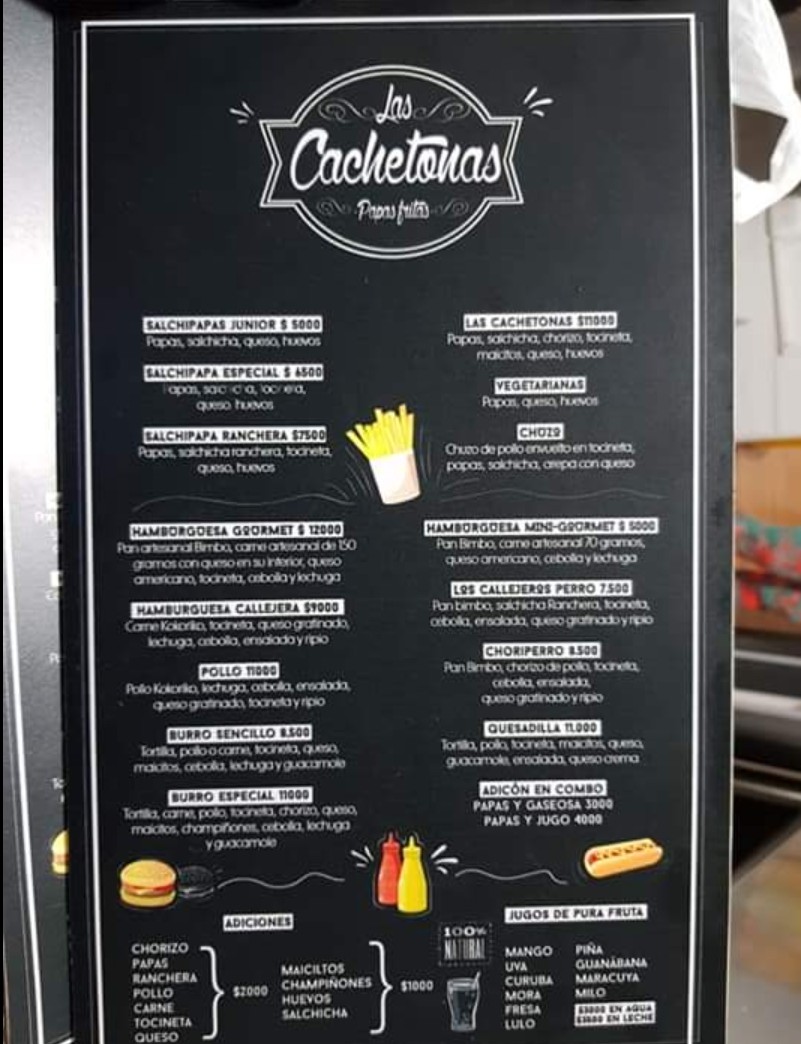 las cachetonas papas fritas