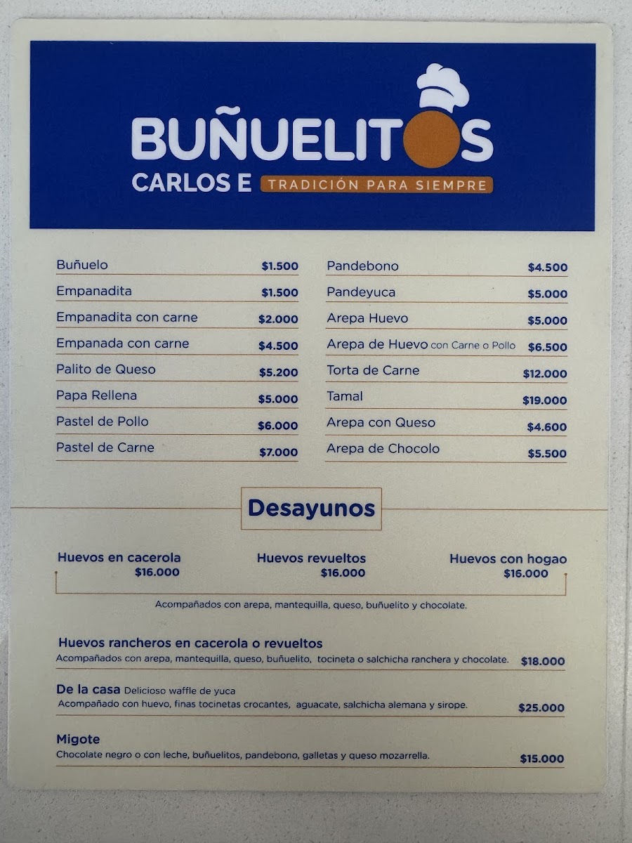 Buñuelitos Carlos E - Tradición para siempre