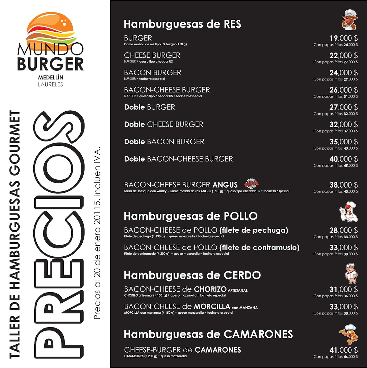 MUNDO BURGER Laureles Medellín