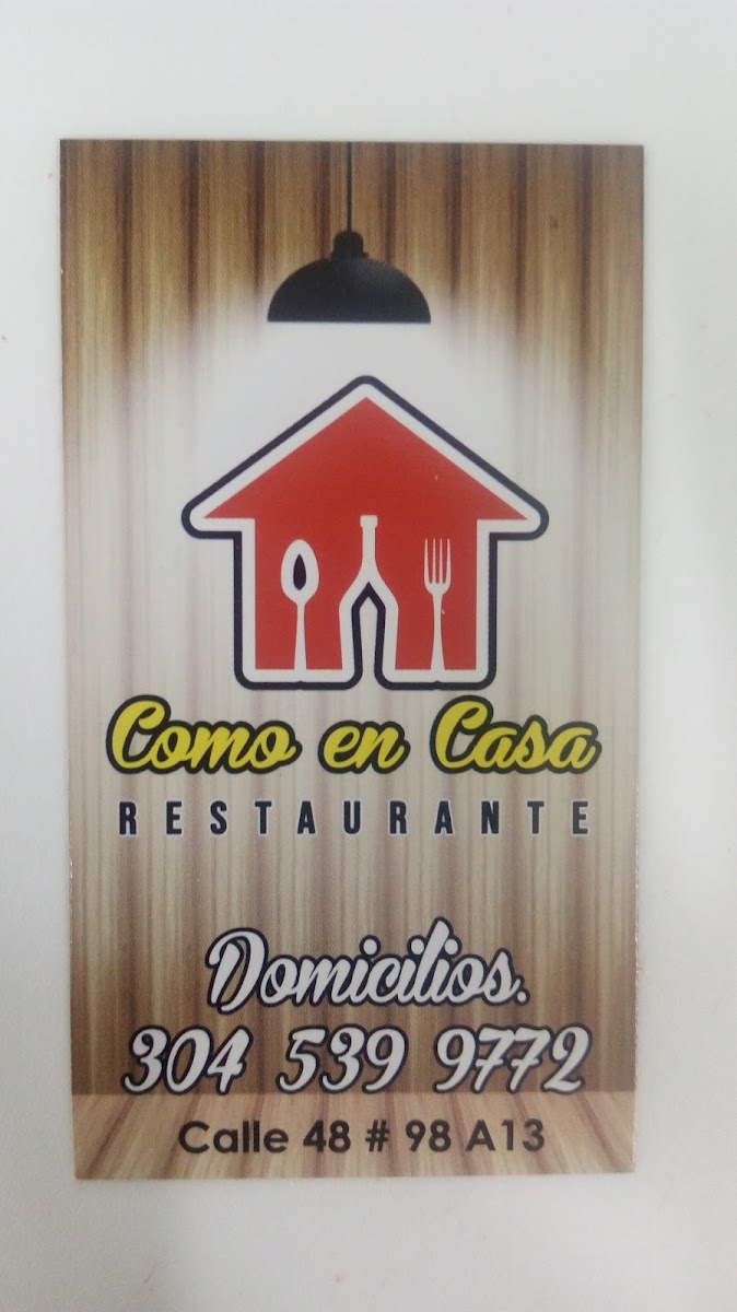 Como en casa restaurante
