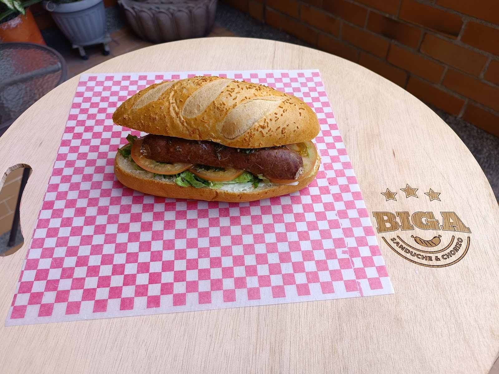 Biga Sanduche y Chorizo