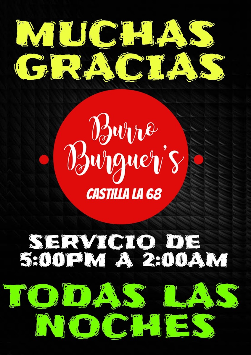 BURRO BURGER'S castilla