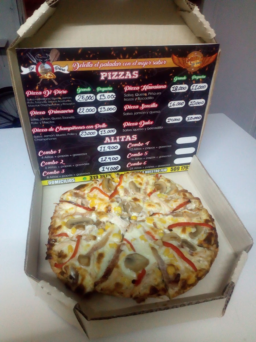 Pizzas y alitas D'i piero