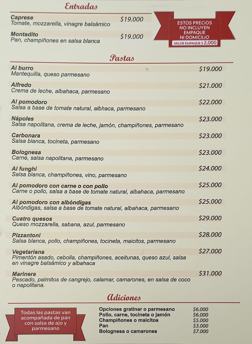 Pizzantoni Pastas