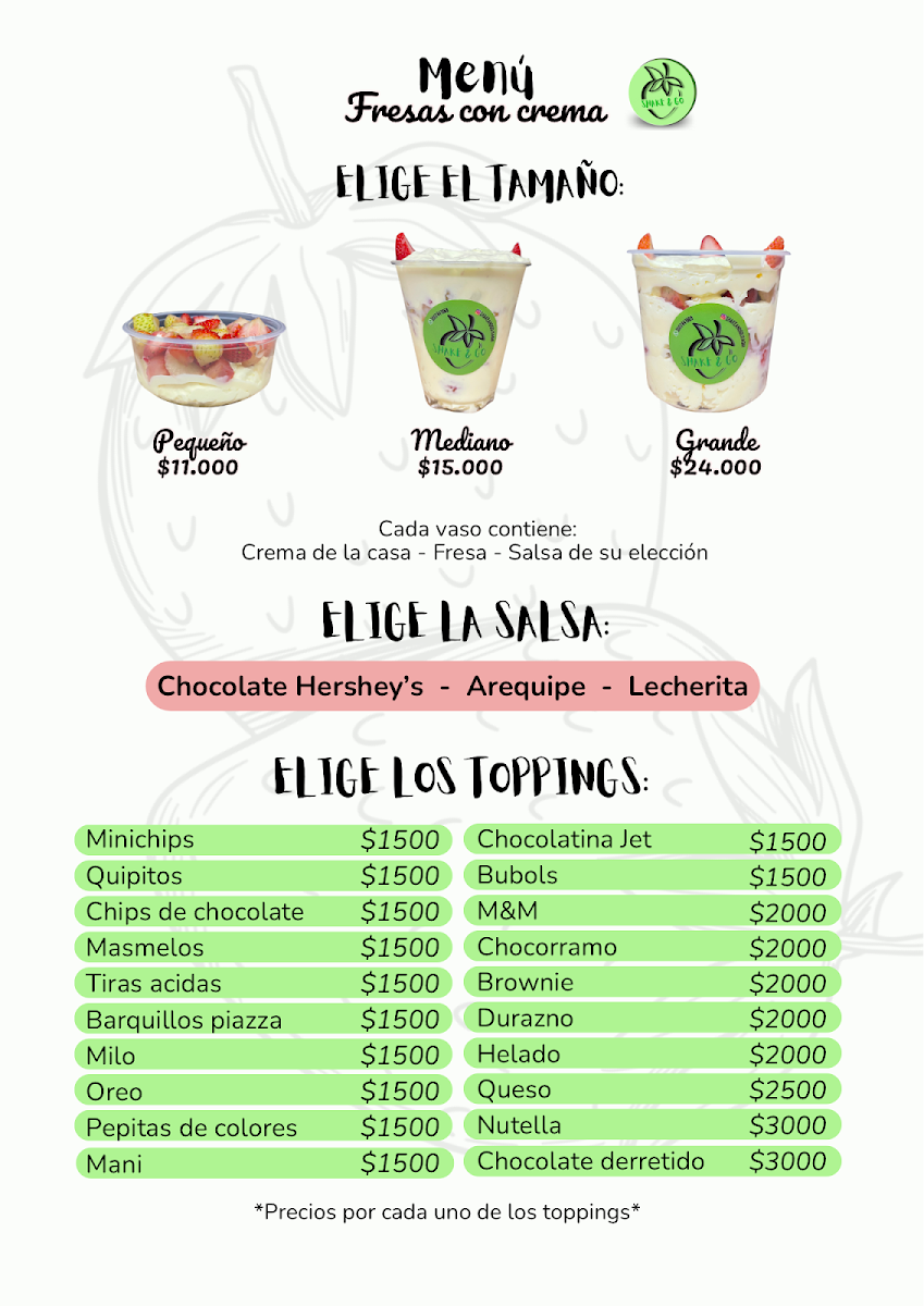 Amoresa | fresas con crema