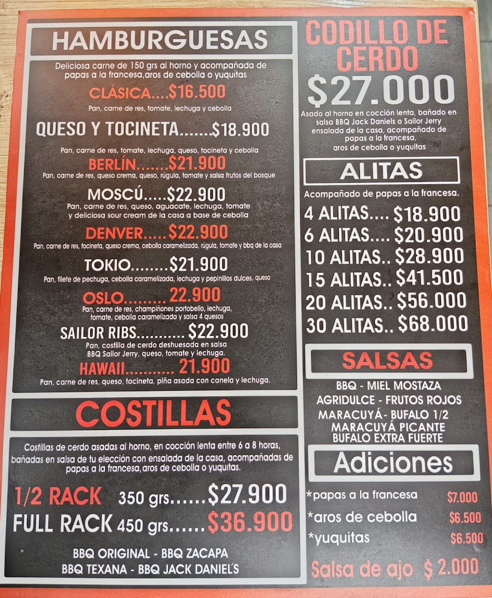 Mas q’ alitas burgers and ribs