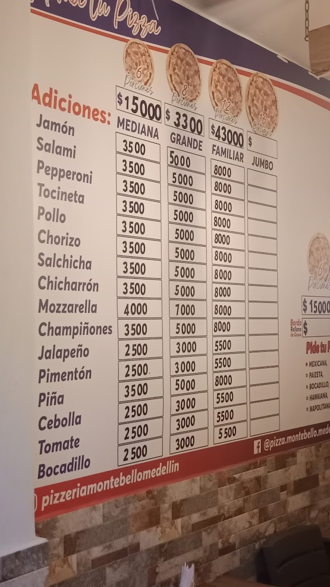 Pizzas Montebello
