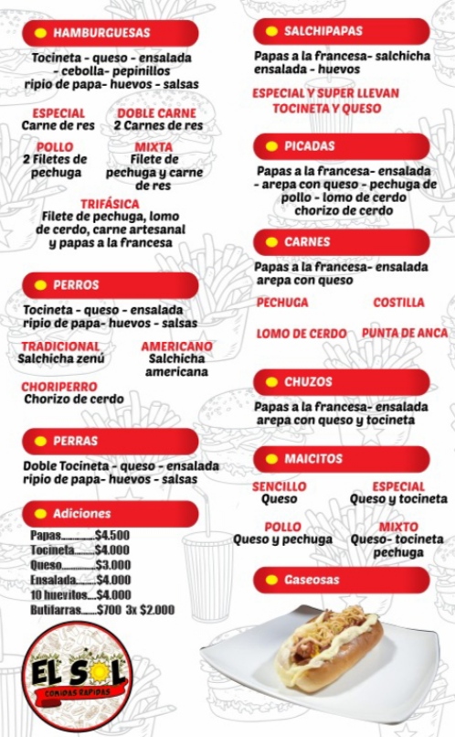 Comidas rápidas El Sol