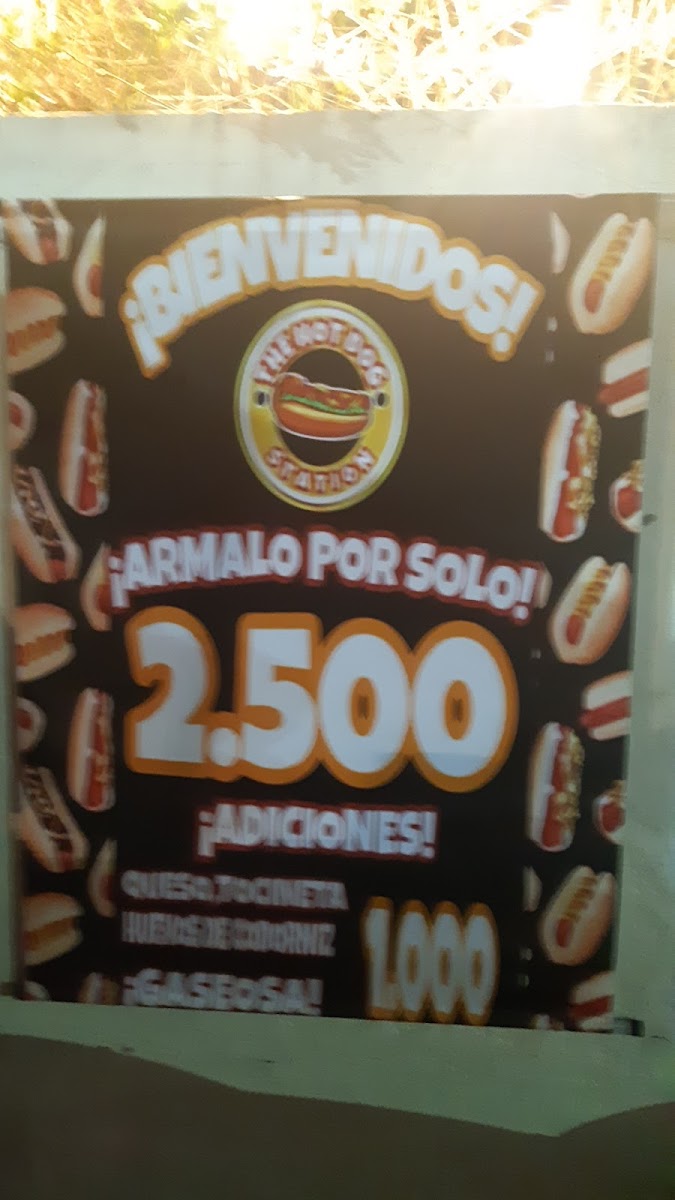 The hot dog station