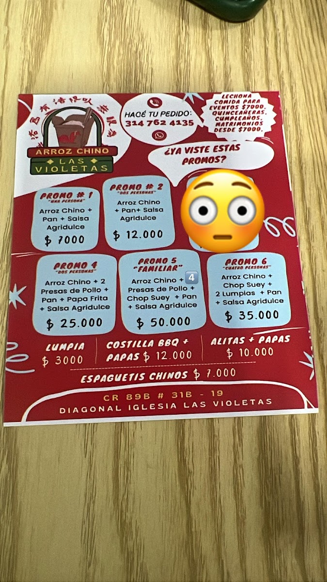 RESTAURANTE ARROZ CHINO LAS VIOLETAS