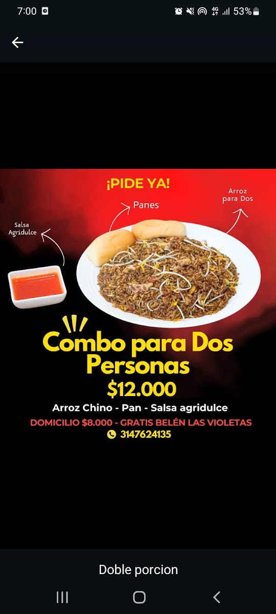 RESTAURANTE ARROZ CHINO LAS VIOLETAS
