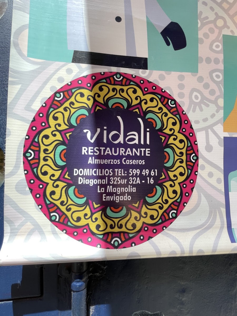 Vidali. Restaurante. Almuerzos caseros.