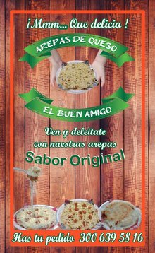 El buen amigo arepas de queso