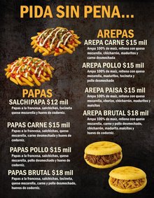 LA BARRA, Arepas y papas