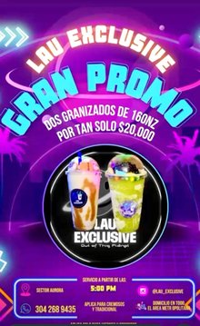 Lau exclusiva granizados