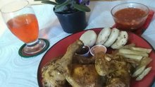 Pollo al horno y algo mas