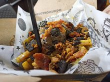 Space fries papas con cositas